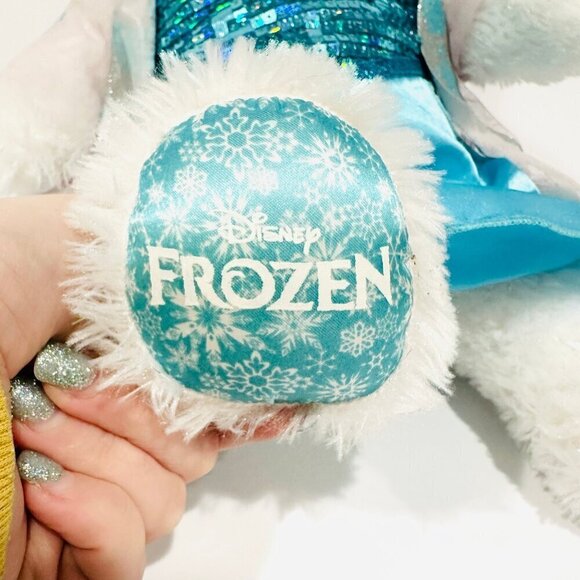 Build-A-Bear Disney Frozen Elsa 16" Plush with Blue Gown Dress & Sound - Retired - Picture 2 of 6